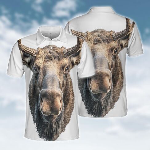 Tropical Animal Polo Shirts for Men - Short Sleeve Golf Shirts Animal Lover Mens Polo T-Shirt Casual Style 39 in Saudi Arabia