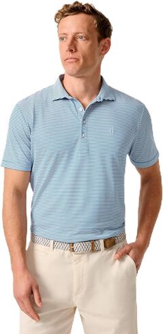 johnnie-O Performance Mesh Polo - Dru Stripe in Saudi Arabia