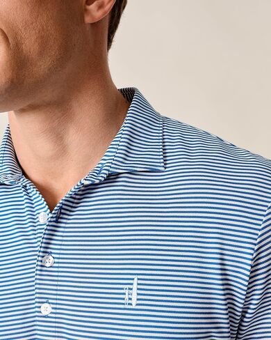 johnnie-O Performance Mesh Polo - Dru Stripe in Saudi Arabia