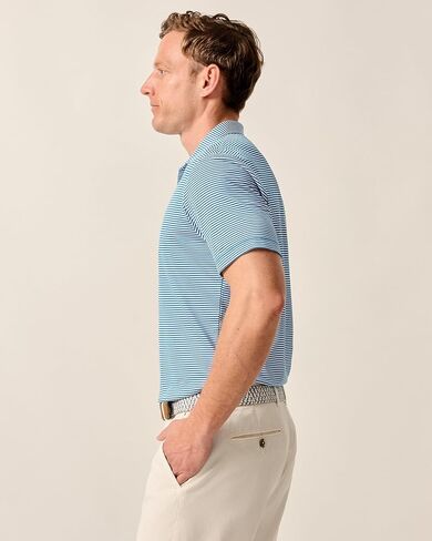 johnnie-O Performance Mesh Polo - Dru Stripe in Saudi Arabia