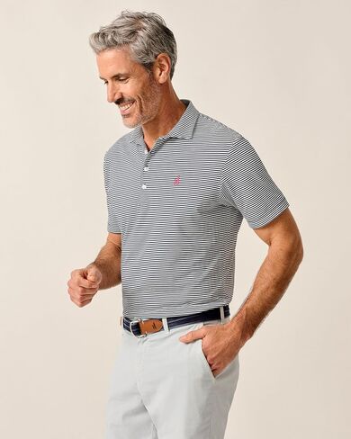 Johnnie -O Performance Mesh Polo - Dru Stripe in Saudi Arabia