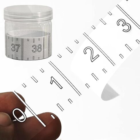 37" Boat Ruler Fish Measuring Sticker - Transparent Waterproof Decal Tape Measure - Clear Discreet Adhesive for Boat, Kayak, Net, Gaff, Table - 37 in Fish Rulers in Kuwait