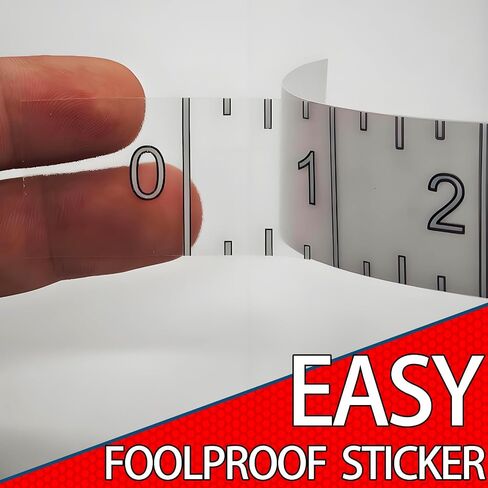37" Boat Ruler Fish Measuring Sticker - Transparent Waterproof Decal Tape Measure - Clear Discreet Adhesive for Boat, Kayak, Net, Gaff, Table - 37 in Fish Rulers in Kuwait