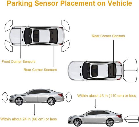 OCPTY Bumper Backup Sensor, Parking Assist Sensor OEM Reverse Bumper Sensor 89341-42010 fit for 2013 2014 for RAV4 2.5L Electric in Kuwait