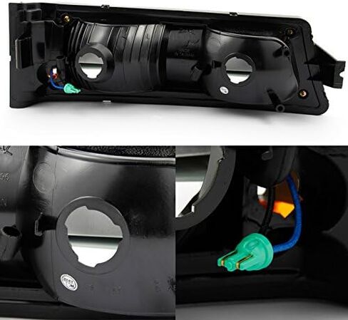 Akkon - لتشيفي سيلفرادو 1500 2500 3500 Avalanche LED مصابيح الوفير مصابيح الإشارة بدوره سوداء in Kuwait