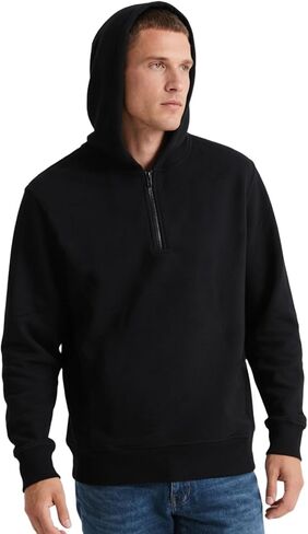 رجال هوديي ربع الرمز البريدي للبلوزات الصوف هوديز الصوف غير الرسمي قميص عرق مقلع للأكمام الرياضية الطويلة للرجال in Kuwait