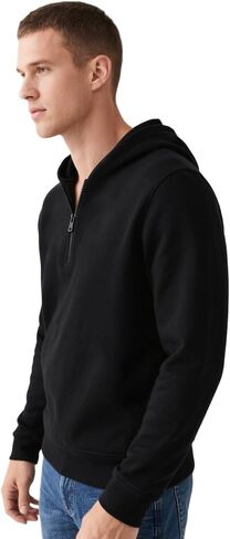 رجال هوديي ربع الرمز البريدي للبلوزات الصوف هوديز الصوف غير الرسمي قميص عرق مقلع للأكمام الرياضية الطويلة للرجال in Kuwait