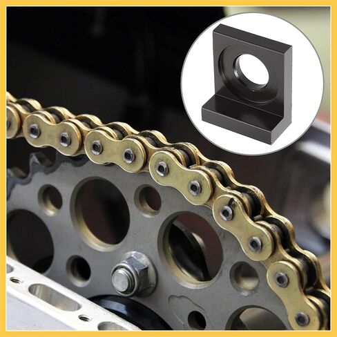 4pcs 15mm Universal Dia Hole Chain Adjuster Block Tensioner Black Metal for Motorcycle Auto Replacement Parts in Saudi Arabia