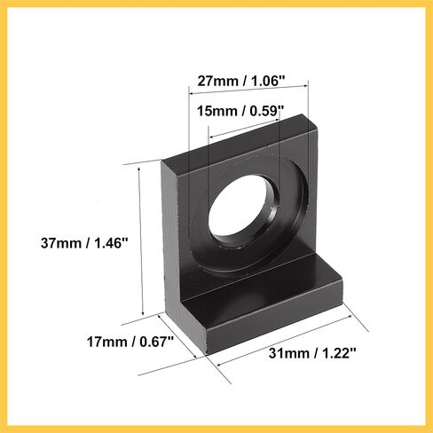 4pcs 15mm Universal Dia Hole Chain Adjuster Block Tensioner Black Metal for Motorcycle Auto Replacement Parts in Saudi Arabia