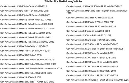 Tusk Spare Tire Carrier Compatible with Can-Am Maverick X3/Max X RS Turbo RR Smart-Shox 72 Inch 2021-2024/X3/MAX DS Turbo 64 Inch 2021-2025 in Saudi Arabia
