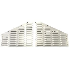 Pair of Black Aluminum Louver Hood Vents Bolt On Cooling Panels Kit Replacement for Jeep XJ Cherokee 1984-2001 Comanche 1986-1992 in Kuwait