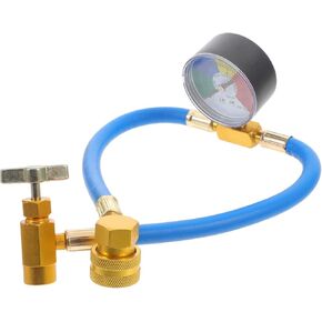 Charging Hose with Gauge for Easy Thread Compatible with American European Vehicles Durable Construction for Efficient Addition in Kuwait