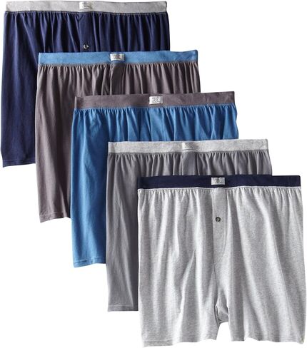 5pk Knit Boxers - Soft Stretch - Assorted Colors, 2XL in Saudi Arabia