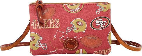 حقيبة يد Dooney & Bourke، حقيبة كروس بسحاب علوي من Nfl 49Ers in Kuwait