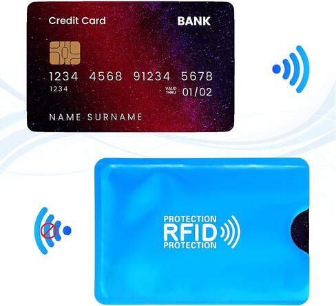 10pcs RFID Blocking Sleeves, Colorful Credit Card Protector RFID Identity Card Protector Identity Theft Protection Secure Sleeve Protect Your Credit, Debit, and ID Cards From Electronic Theft in Saudi Arabia