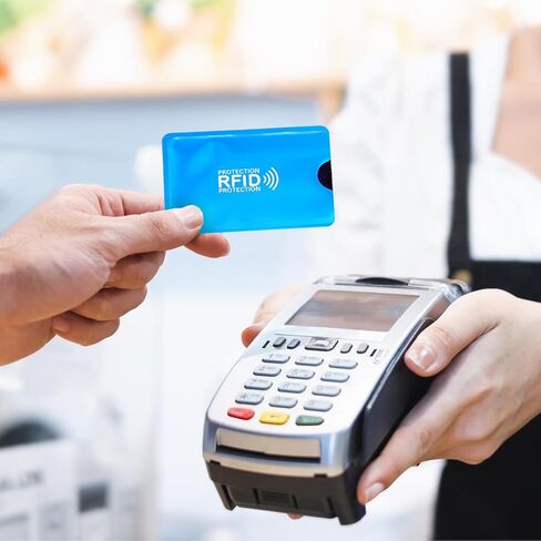 10pcs RFID Blocking Sleeves, Colorful Credit Card Protector RFID Identity Card Protector Identity Theft Protection Secure Sleeve Protect Your Credit, Debit, and ID Cards From Electronic Theft in Saudi Arabia