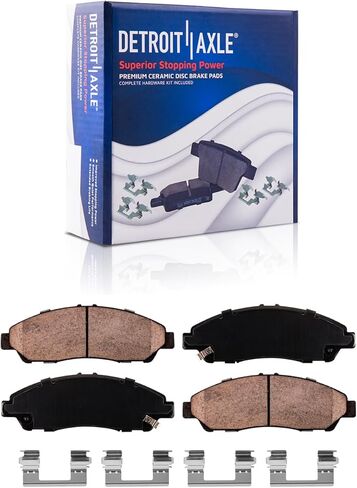 Detroit Axle - Brake Kit for 2007-2013 Acura MDX ZDX, 2009-2014 Honda Pilot Brakes Rotor Ceramic Brake Pads Front and Rear Replacement ：12.98" inch Front & 13.13" inch Rear Rotor in Saudi Arabia