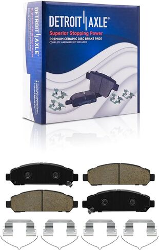Detroit Axle - Brake Kit for 2009-2016 Toyota Venza Front & Rear Disc Brake Rotors Ceramic Brakes Pads 2010 2011 2012 2013 2014 2015 Replacement in Saudi Arabia