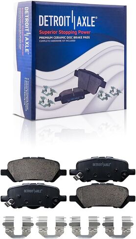 Detroit Axle - Brake Kit for 2009-2016 Toyota Venza Front & Rear Disc Brake Rotors Ceramic Brakes Pads 2010 2011 2012 2013 2014 2015 Replacement in Saudi Arabia