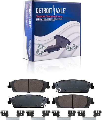 Detroit Axle - Brake Kit for Chevy GMC Silverado Sierra 1500 Tahoe Suburban Yukon XL Cadillac Escalade ESV Disc Brake Rotors Ceramic Brakes Pads Replacement Front and Rear in Saudi Arabia