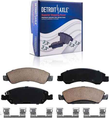 Detroit Axle - Brake Kit for Chevy GMC Silverado Sierra 1500 Tahoe Suburban Yukon XL Cadillac Escalade ESV Disc Brake Rotors Ceramic Brakes Pads Replacement Front and Rear in Saudi Arabia