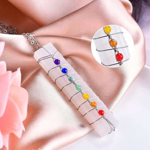 Stealthstone Selenite Crystal Wands ، White Healing Stone ، الجودة الممتازة رائعة جدًا بالنسبة لـ Wicca ، Reiki ، الشفاء ، حظًا سعيدًا وحماية in Kuwait