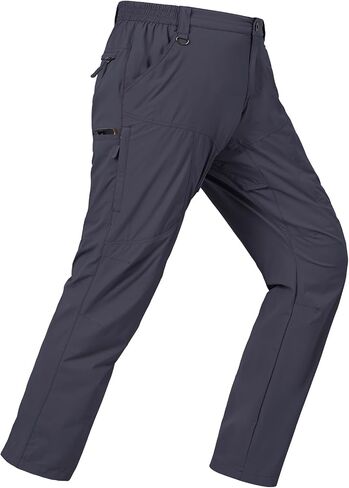Mens Lightweight Cargo Hiking Patns Outdoor Quick Dry Work Tactical Pants with 6 Pockets Water Resistant Fishing Travel Pants in Kuwait