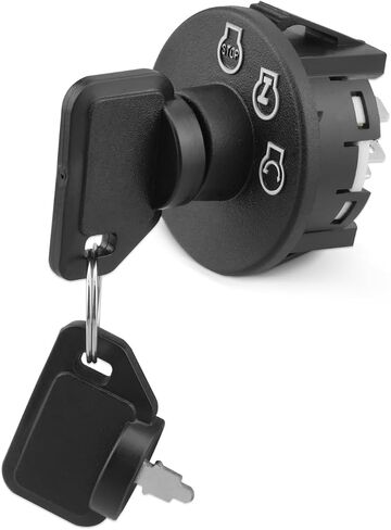 Ignition Switch with Key & Carabiner 6PIN Fit for Kubota ZG123 ZG124 ZG127 Z121 Z122 Z125 Z411 Z421 Z723 Z724 Z725 Z726 Zero Turn Mowers Parts, Replace K3011-62110 in Saudi Arabia