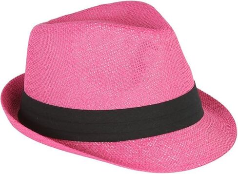 Ashen Fane Classic Pleed Hat Band Straw Fedora Usisex Hat in Kuwait