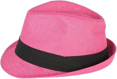 Ashen Fane Classic Pleed Hat Band Straw Fedora Usisex Hat in Kuwait