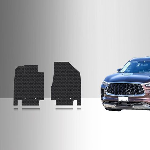 TOUGHPRO Floor Mat Accessories (Front Mats) for Infiniti QX60 All Weather Heavy Duty (Made in USA) Black Rubber 2022 2023 2024 2025 in Saudi Arabia
