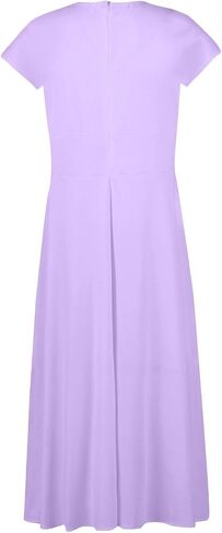 نساء الصيف Maxi Dress v الرقبة فضفاضة تناسب الأكمام القصير يوميا تدفق خط فساتين الزفاف ثوب غير رسمي 2025 in Kuwait