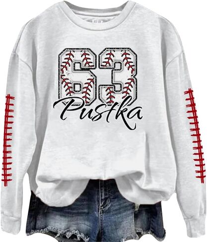 قمصان بيسبول مخصصة للنساء ، قميص عدد البيسبول ، قميص لاعب البيسبول ، قميص أمي البيسبول ، قميص يوم اللعبة in Kuwait