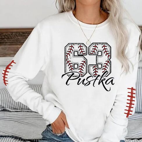 قمصان بيسبول مخصصة للنساء ، قميص عدد البيسبول ، قميص لاعب البيسبول ، قميص أمي البيسبول ، قميص يوم اللعبة in Kuwait