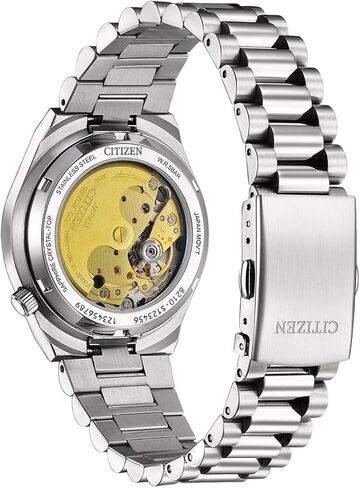CITIZEN NJ0200 Women's Automatic Watch with Stainless Steel Link Strap 37 mm Sapphire Glass Date Ice Blue in Saudi Arabia