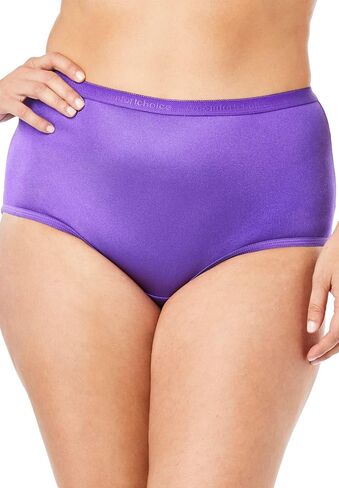 Comfort Choice Plus Size Full Coverage Nylon Brief 10-Pack in Saudi Arabia