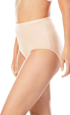 Comfort Choice Plus Size Full Coverage Nylon Brief 10-Pack in Saudi Arabia