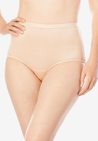 Comfort Choice Plus Size Full Coverage Nylon Brief 10-Pack in Saudi Arabia