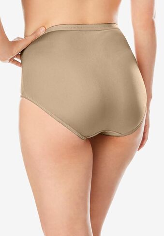 Comfort Choice Plus Size Full Coverage Nylon Brief 10-Pack in Saudi Arabia
