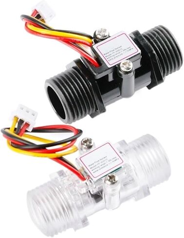 Water Meter Digital flowmeter Water Flow Sensor Switch G1/2" Flow Meter Water Transparent Enclosure DC 5-15V (Size : Black Color) in Saudi Arabia