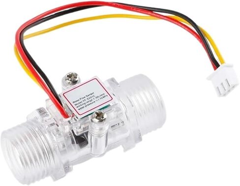 Water Meter Digital flowmeter Water Flow Sensor Switch G1/2" Flow Meter Water Transparent Enclosure DC 5-15V (Size : Black Color) in Saudi Arabia