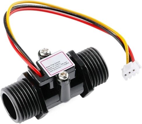Water Meter Digital flowmeter Water Flow Sensor Switch G1/2" Flow Meter Water Transparent Enclosure DC 5-15V (Size : Black Color) in Saudi Arabia