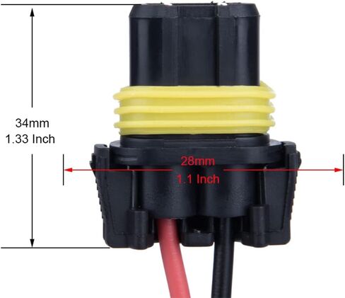BlyilyB 4-Pack 9005 9006 HB3 HB4 Male Adapter Wiring Harness Sockets Wire Connector in Kuwait