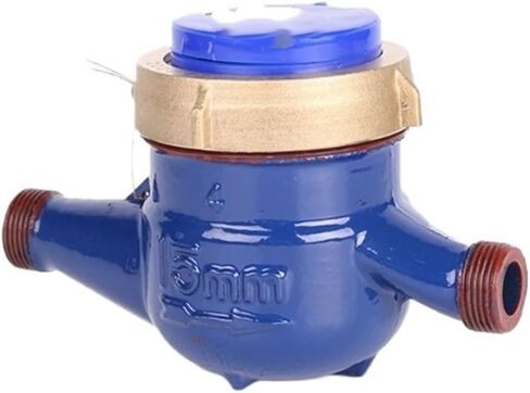 Water Meter Digital flowmeter Water Meter Heavy Duty Brass Flow Measure Tap Cold Water Meter Home Garden Wet Table Measuring Tools Water Measurement in Saudi Arabia
