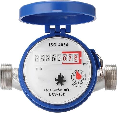 Water Meter Digital flowmeter Household 15mm 1/2" Intelligent Water Meter Mechanical Rotor Type Cold Water Meter Pointer Digital Combination Water Meters in Saudi Arabia
