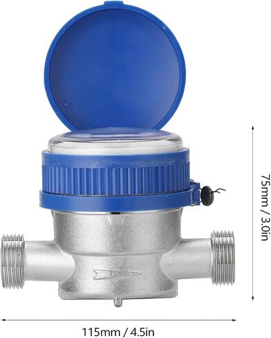 Water Meter Digital flowmeter Household 15mm 1/2" Intelligent Water Meter Mechanical Rotor Type Cold Water Meter Pointer Digital Combination Water Meters in Saudi Arabia