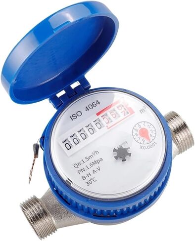 Water Meter Digital flowmeter Cold Water Meter for Garden Home Using with Fittings 360 Mechanical Rotary Pointer Counter Water Measuring Meter in Saudi Arabia