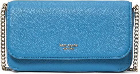 محفظة Kate Spade New York النسائية من الجلد Ava Pebbled بسلسلة قلابة، رق، يمكن حملها مقاس 20 بوصة in Kuwait