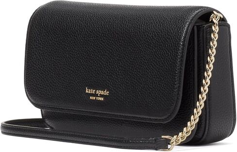 محفظة Kate Spade New York النسائية من الجلد Ava Pebbled بسلسلة قلابة، رق، يمكن حملها مقاس 20 بوصة in Kuwait