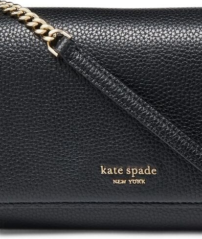 محفظة Kate Spade New York النسائية من الجلد Ava Pebbled بسلسلة قلابة، رق، يمكن حملها مقاس 20 بوصة in Kuwait